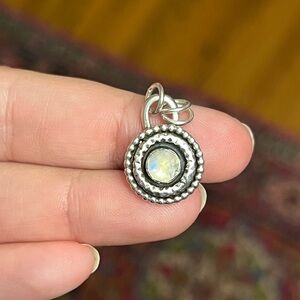 Blue Moonstone Sterling Silver Pendant